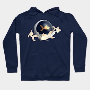 Goldfish in an astronaut's helmet Hoodie